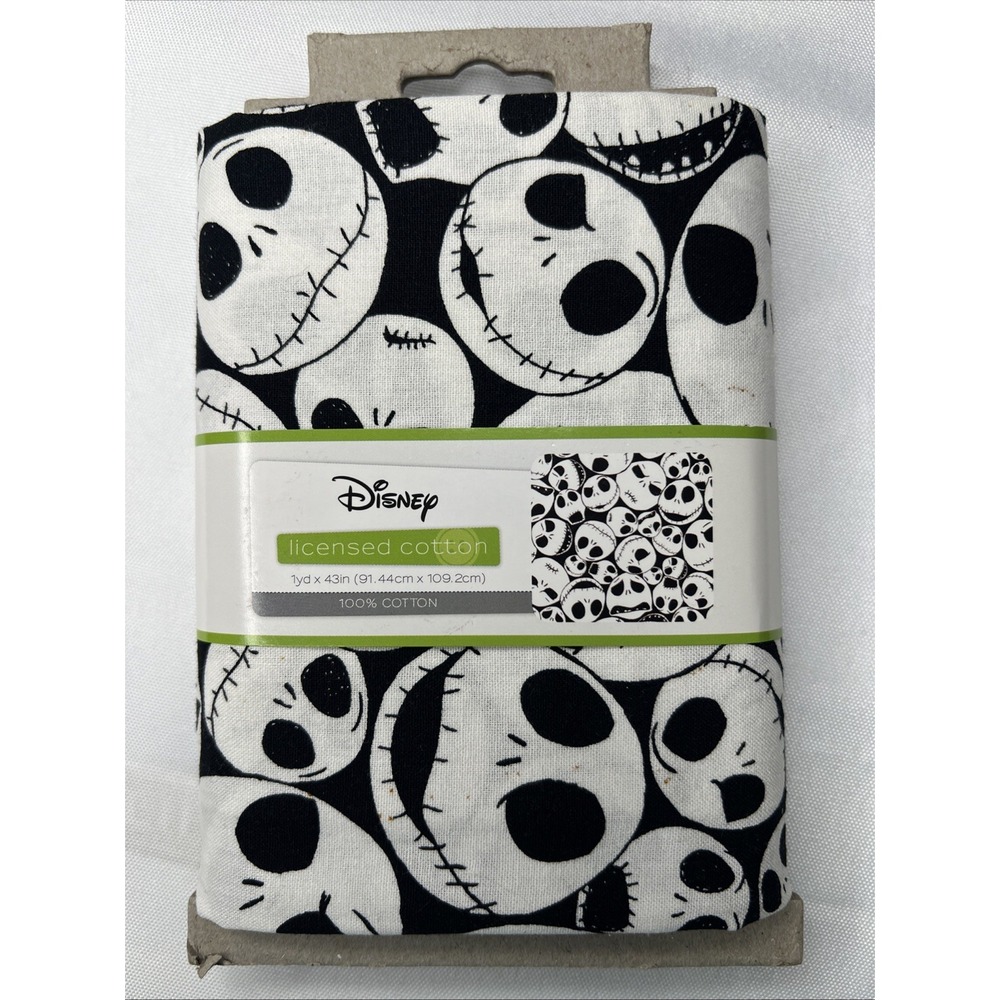 Disney Night Before Christmas 1 Yard Fabric Jack Skellington Cotton Halloween